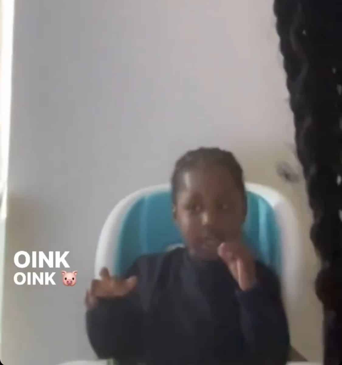 "The resemblance" — Netizens gush as Larissa London shares video of Davido's son