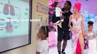 "My baby sooo smart; I don't play about her education" - Cardi B boasts of daughter, Kulture's intelligence (Video)