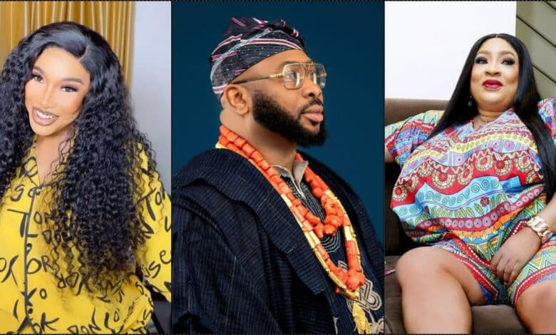 "Fat fool" — Tonto Dikeh ridicules Foluke Daramola for siding Churchill