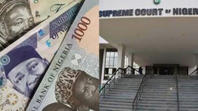 Just In: Old naira notes are still legal tender – Supreme Court