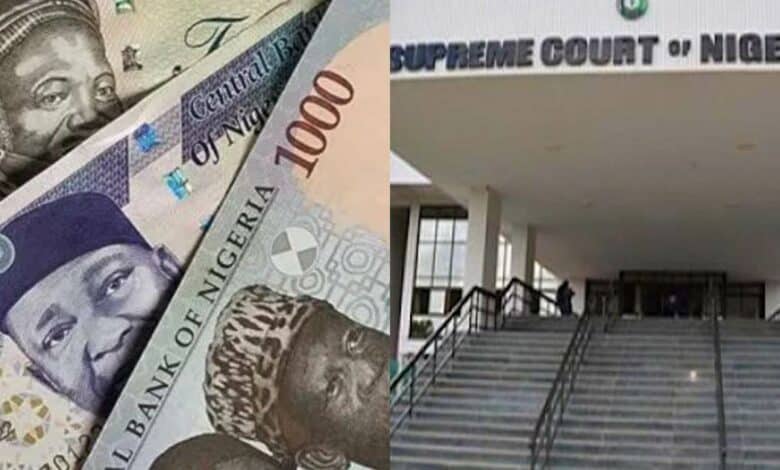 Just In: Old naira notes are still legal tender – Supreme Court