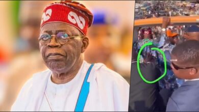 "Push and start president" — Reactions trail video of Tinubu requiring support to stand