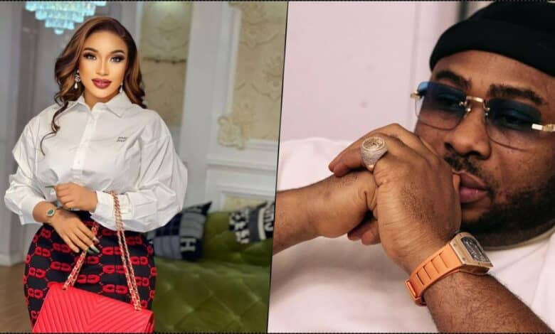 "Learn to be a man from Davido" — Tonto Dikeh schools Churchill