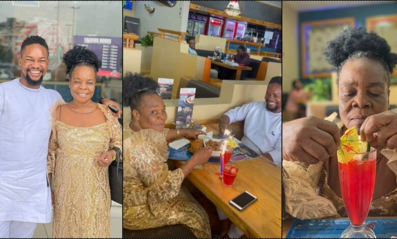 Man marks birthday of his mother with heart melting treat (Video)