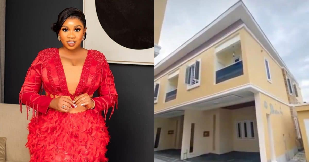 Wumi Toriola ecstatic as she becomes home owner in Lekki (Video)