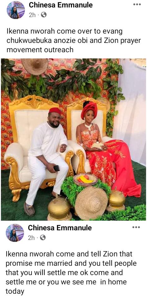 Lady threatens ex-lover who married someone else after sponsoring him abroad