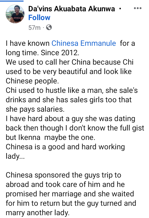 Lady threatens ex-lover who married someone else after sponsoring him abroad 