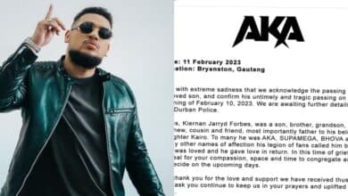 AKA family statement confirm death
