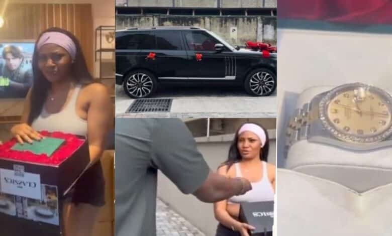 Lady reject valentine gift