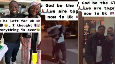 Lady reunites with man in UK