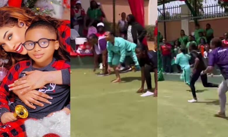 Tonto Dikeh son interhouse sports King Andre