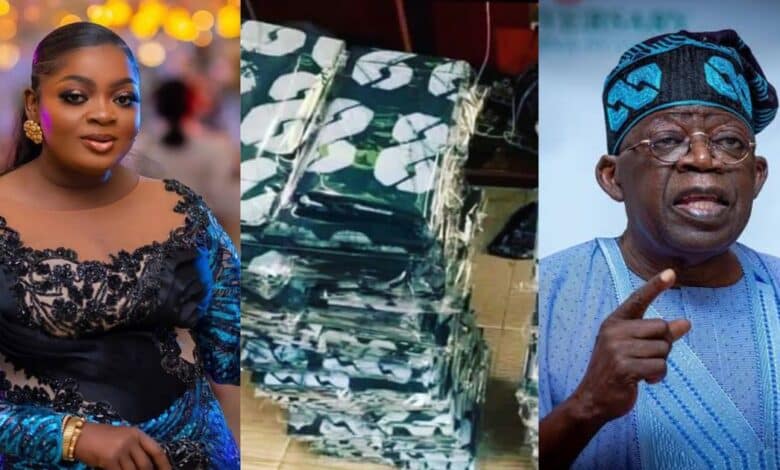 Eniola Badmus swearing-in fabric Tinubu