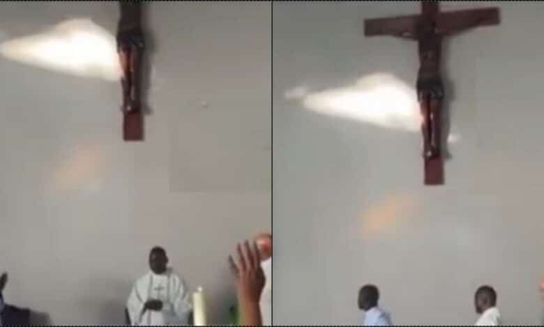 "Is that not sun’s reflection?" — Claims of Mother Mary spotted in Church ridiculed (Video)