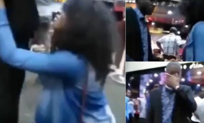 Lady makes a scene as alleged boyfriend of 6 years refused her proposal (Video)