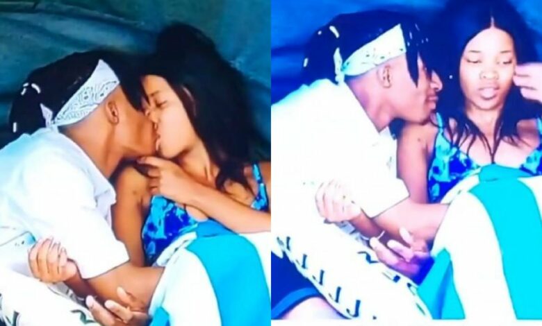 #BBTitans: - Kanaga Jnr and Tsatsii share 1st kiss at pool party (Video)