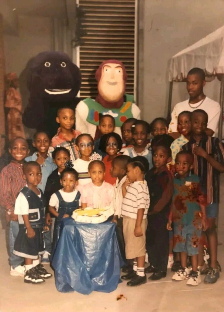 Reactions as adorable throwback photo of Davido at birthday party surfaces