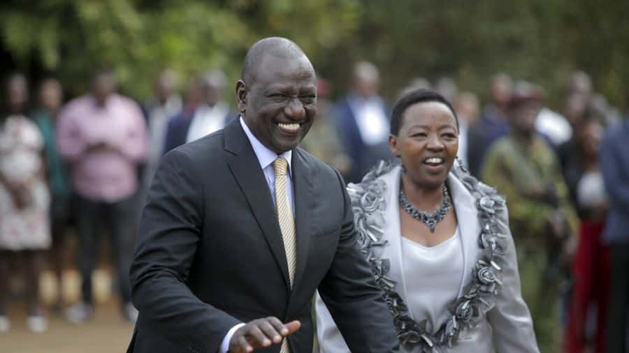 Racheal Ruto and husband