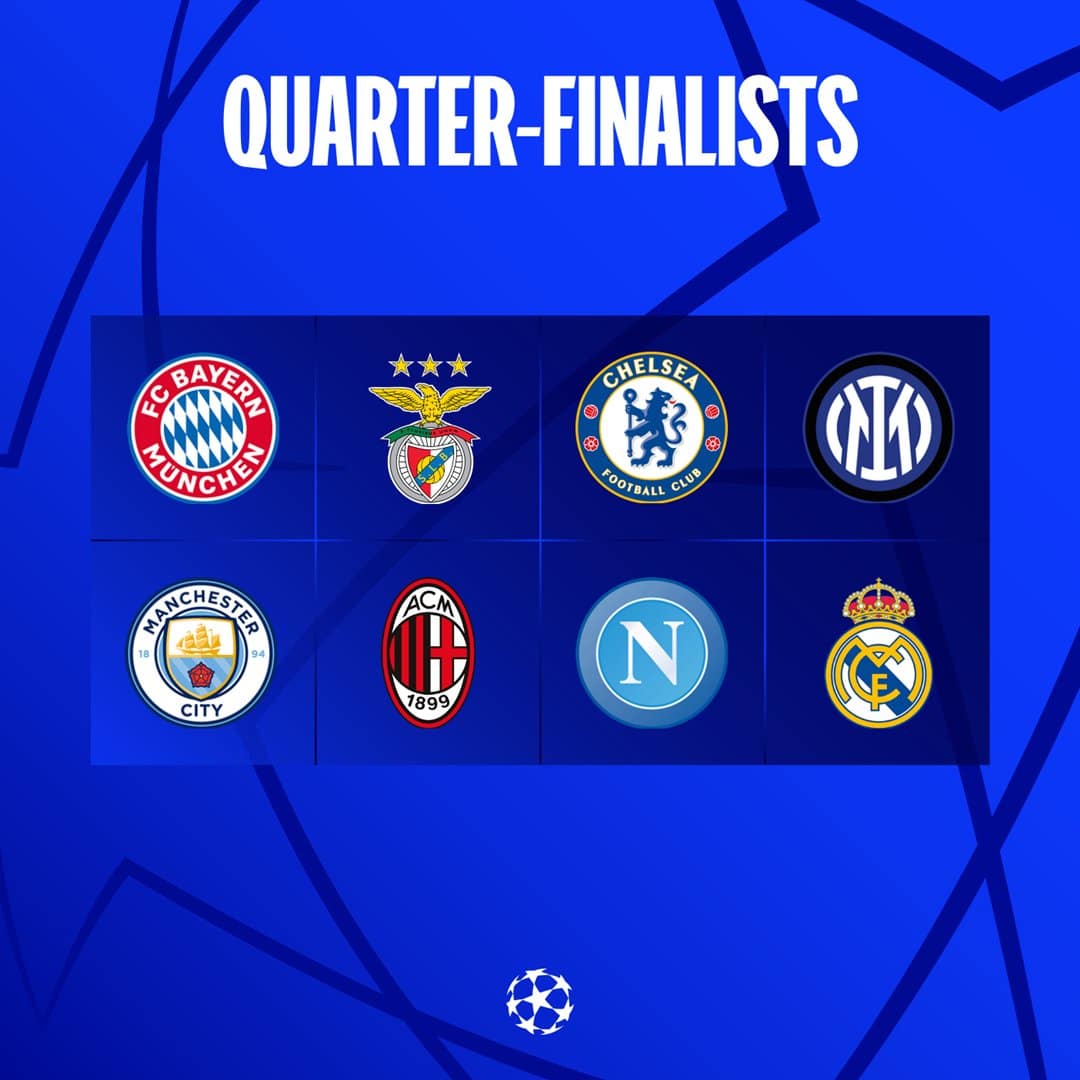 Champions League quarter-final draw See how teams were drawn