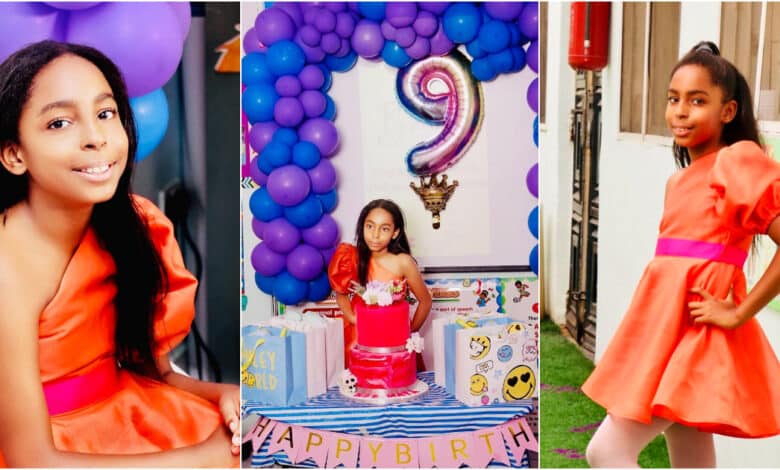 Ned Nwoko and wife, Laila Charani throws birthday party for daughter