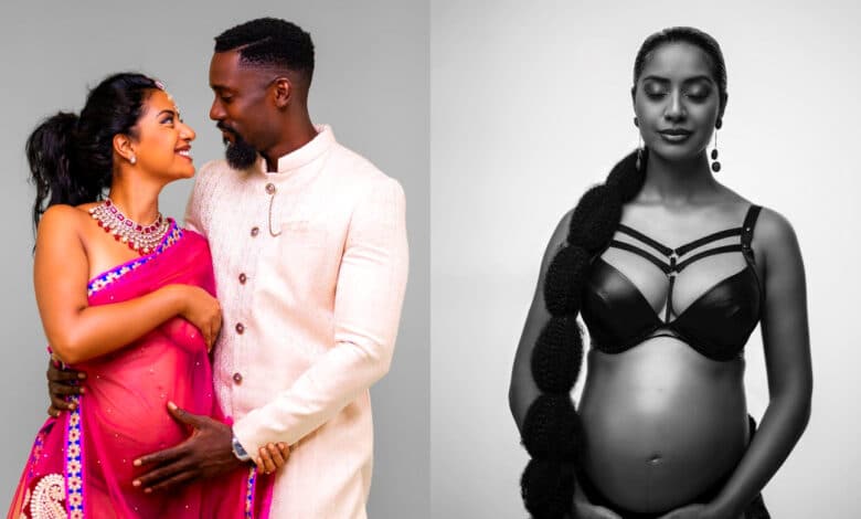 Ghanaian Actor Mawuli Gavor and his woman Remya expecting their first child