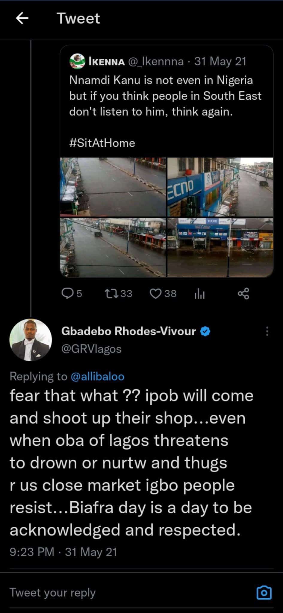 IPOB Gbadebo Rhodes-Vivour tweet