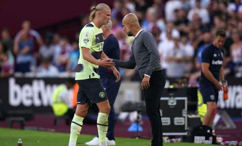 Guardiola gives update on Haaland's injury