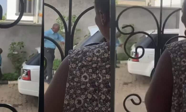 Lady husband hyping dance work