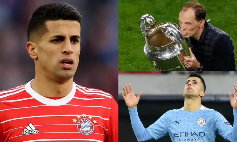 Joao Cancelo reacts to Thomas Tuchel becoming his new boss at Bayern Munich