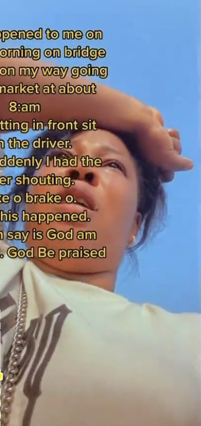 Lady car accident Lagos bridge survive