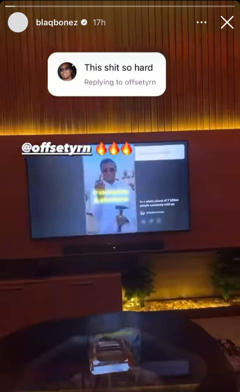 Offset showers accolades on Blaqbonez' rap skills