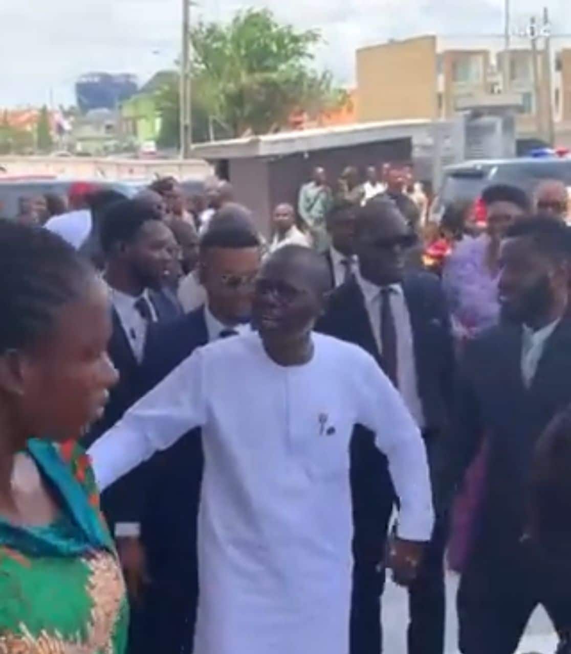 "Governor don turn church greeter" — Sanwo-Olu trails reactions following meet-and-greet at church
