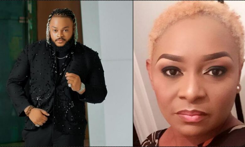 "Madam, you're very stupid" — Whitemoney rubbishes Victoria Inyama for insulting his mother (Video)