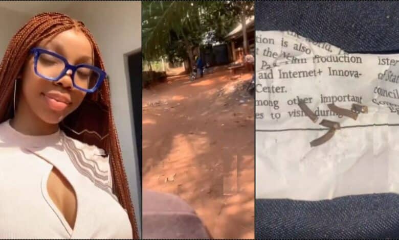 Lady visits native doctor to remove pins reportedly fired in her body by village people