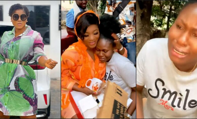 Destiny Etiko emotional as gift-bearing fan cries a river, promises her movie role (Video)