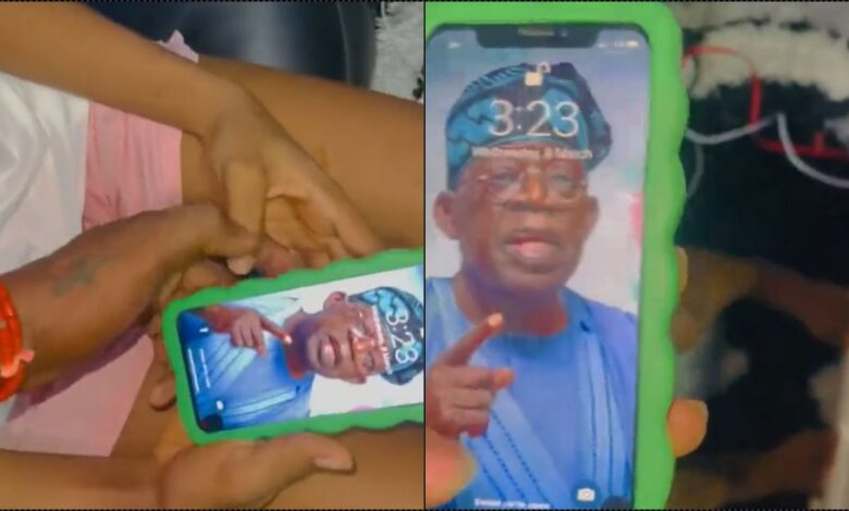 Man condemns girlfriend for using Tinubu as wallpaper, takes action