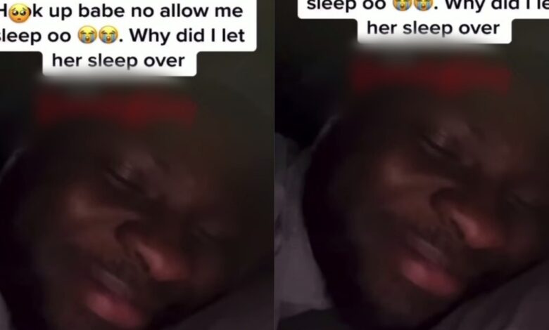 Man hookup babe snoring