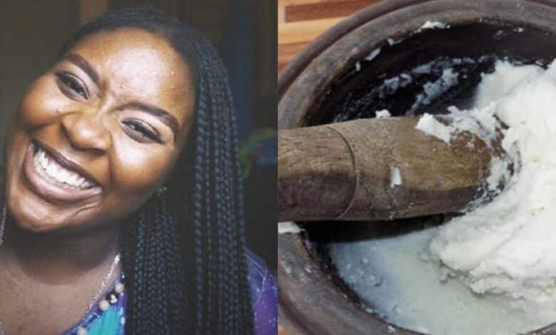 Lady heartbroken boyfriend pounded yam