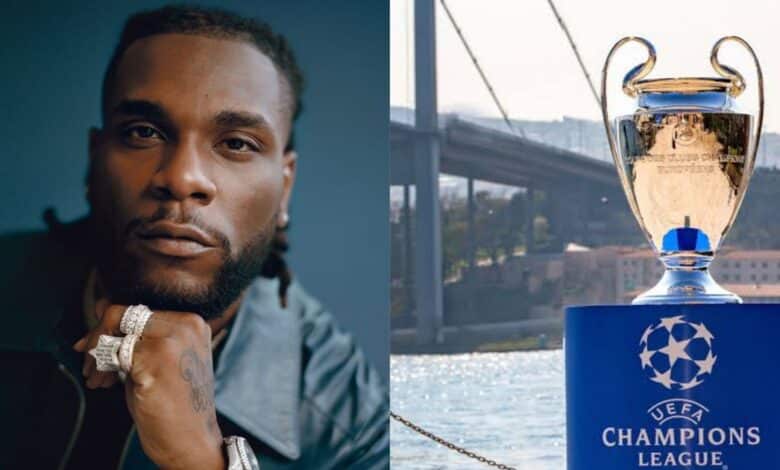 Burna Boy Perform UEFA Champions League final