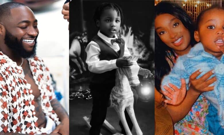 Larissa London son birthday Davido