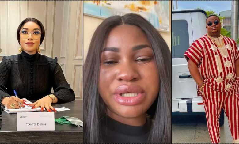 Tonto Dikeh reacts to Cubana Chief Priest's Kenyan side chic saga