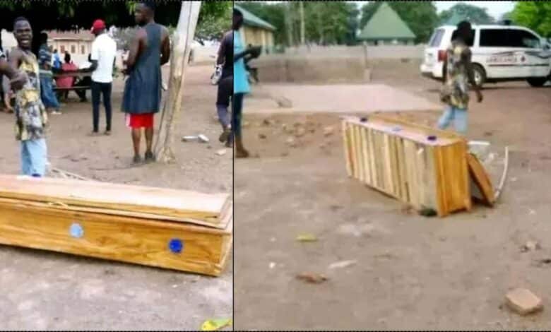 "It's not beautiful" — Family rejects casket sent by son-in-law for burial of mother-in-law