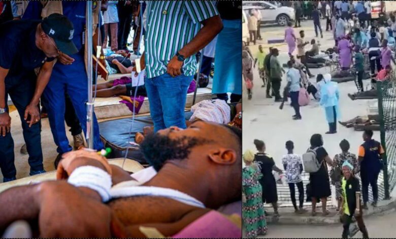 Nigerians fume as victims of Lagos train crash get treatment outside hospital over limited space