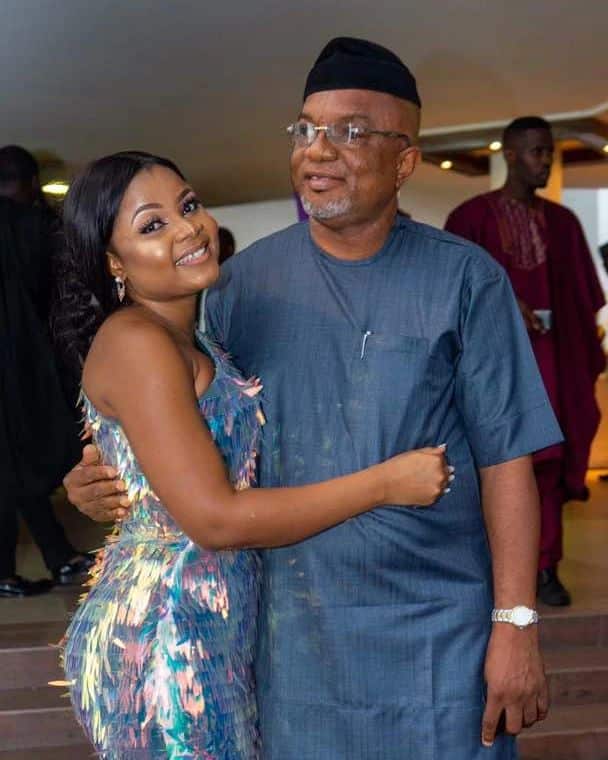 Bimbo Ademoye daddy cries wedding day