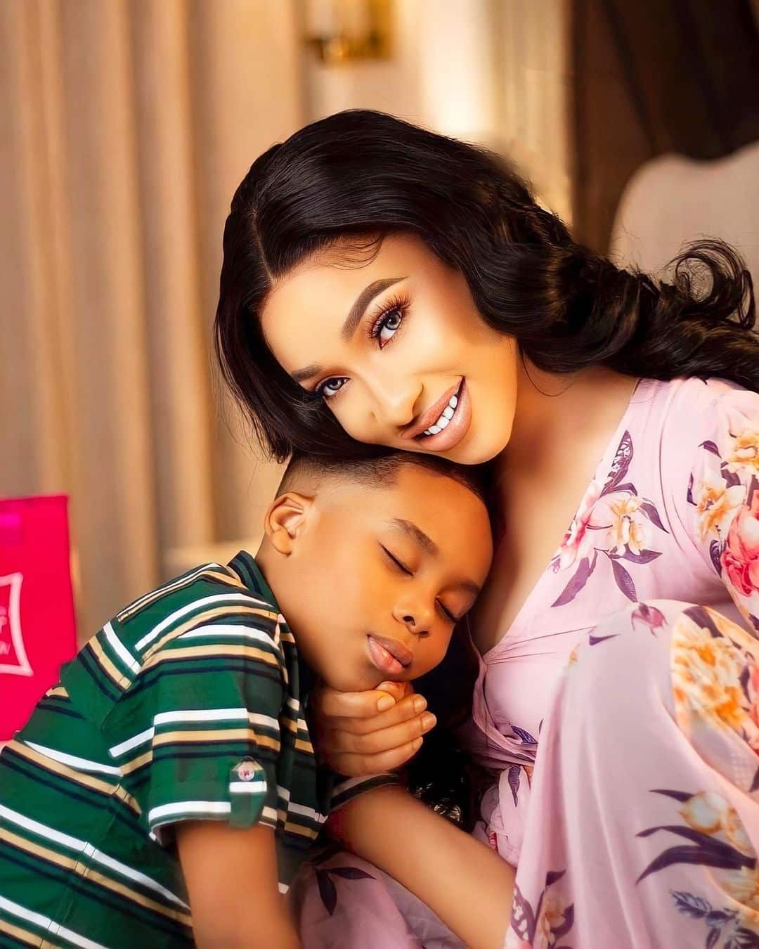 Tonto Dikeh rewards son iPhone 14 passing exams