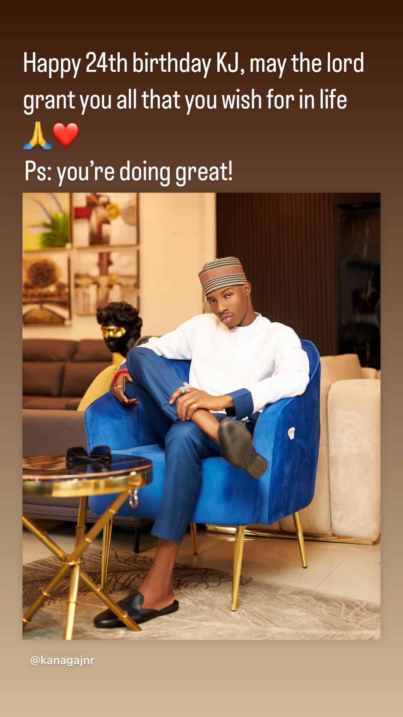 “Abort mission. There’s no ship” BBtitans Tsatsii’s birthday message to love interest, Kanaga Jnr spark reactions