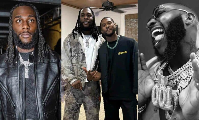 Burna Boy loses composure meets Usher