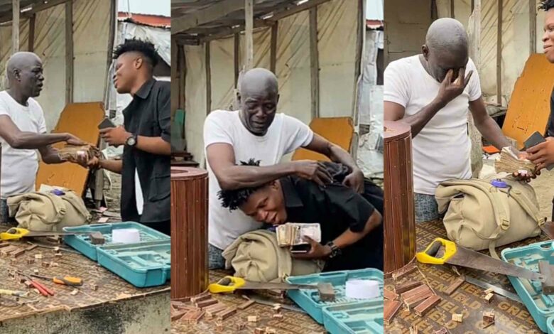 Young man gifts N200K childhood carpenter
