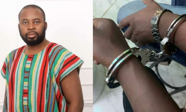 Man arrested Bank waiting abnormal un-Nigerian behavior