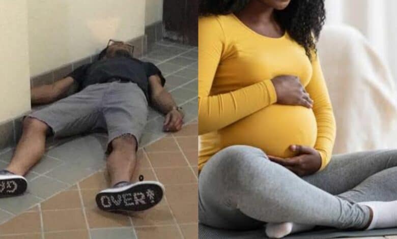 Man dies of shock wife pregnant abroad