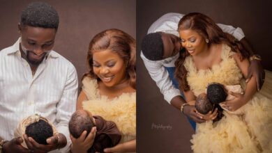 Adeniyi Johnson and wife celebrate twins 41 days after birth